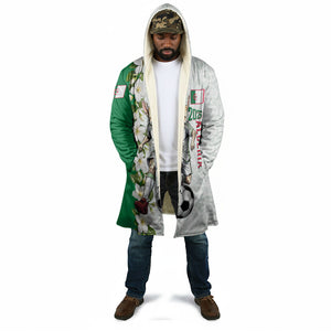 Personalized Algeria Football Desert Fox Cloak Desert Fox Mascot Soccer Art With Floral Jasmine And Flag