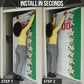 Personalized Algeria Football Desert Fox Door Cover Desert Fox Mascot Soccer Art With Floral Jasmine And Flag