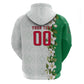 Personalized Algeria Football Desert Fox Hoodie Desert Fox Mascot Soccer Art With Floral Jasmine And Flag