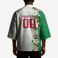 Personalized Algeria Football Desert Fox Kimono Desert Fox Mascot Soccer Art With Floral Jasmine And Flag