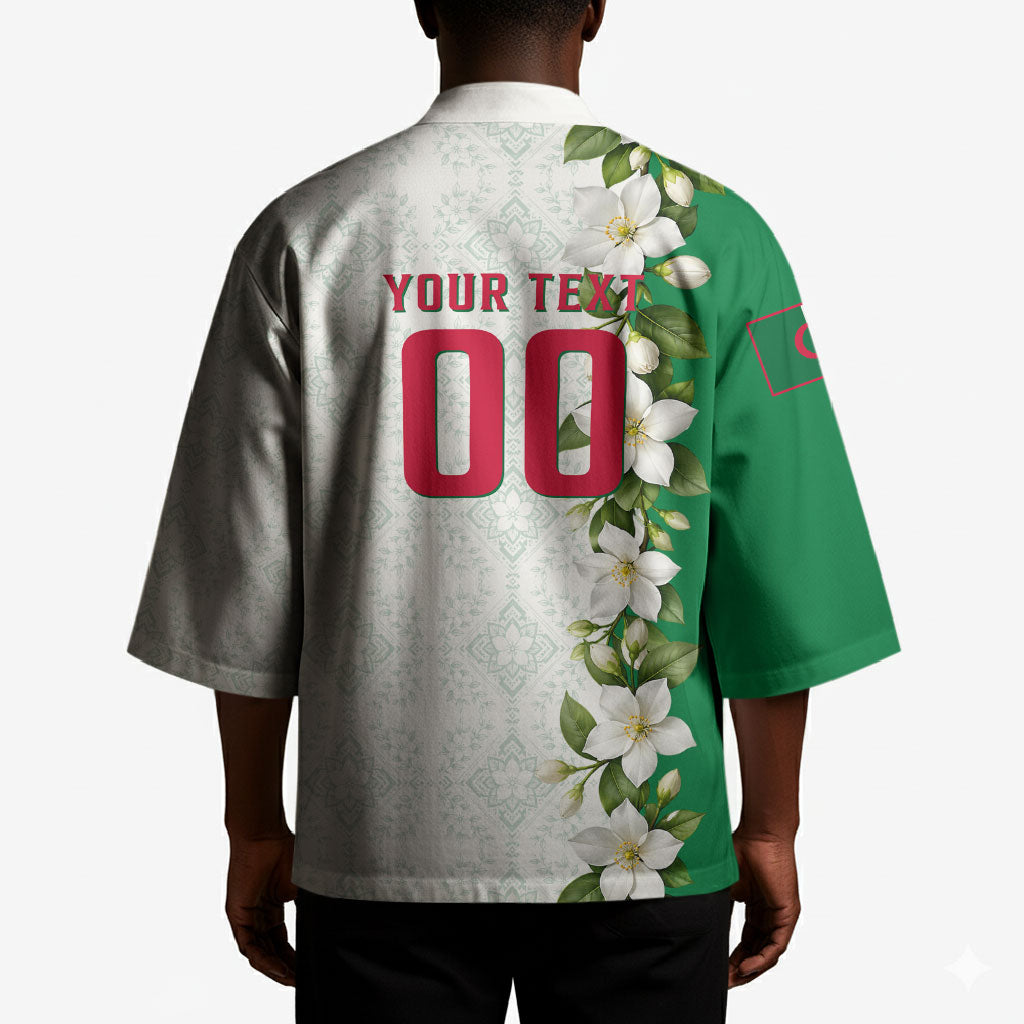 Personalized Algeria Football Desert Fox Kimono Desert Fox Mascot Soccer Art With Floral Jasmine And Flag