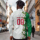 Personalized Algeria Football Desert Fox Long Sleeve Button Shirt Desert Fox Mascot Soccer Art With Floral Jasmine And Flag