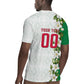Personalized Algeria Football Desert Fox Rugby Jersey Desert Fox Mascot Soccer Art With Floral Jasmine And Flag