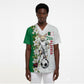 Personalized Algeria Football Desert Fox Scrub Top Desert Fox Mascot Soccer Art With Floral Jasmine And Flag