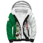 Personalized Algeria Football Desert Fox Sherpa Hoodie Desert Fox Mascot Soccer Art With Floral Jasmine And Flag