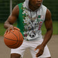 Personalized Algeria Football Desert Fox Sleeveless Hoodie Desert Fox Mascot Soccer Art With Floral Jasmine And Flag