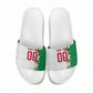 Personalized Algeria Football Desert Fox Slide Sandals Desert Fox Mascot Soccer Art With Floral Jasmine And Flag