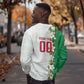 Personalized Algeria Football Desert Fox Sweatshirt Desert Fox Mascot Soccer Art With Floral Jasmine And Flag