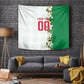 Personalized Algeria Football Desert Fox Tapestry Desert Fox Mascot Soccer Art With Floral Jasmine And Flag