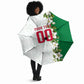 Personalized Algeria Football Desert Fox Umbrella Desert Fox Mascot Soccer Art With Floral Jasmine And Flag