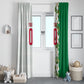 Personalized Algeria Football Desert Fox Window Curtain Desert Fox Mascot Soccer Art With Floral Jasmine And Flag
