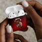 Personalized Egypt Soccer Crocodile Mascot AirPods Case Egyptian Pyramid Football Cultural Graphic Art