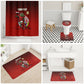 Personalized Egypt Soccer Crocodile Mascot Bathroom Set Egyptian Pyramid Football Cultural Graphic Art