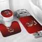 Personalized Egypt Soccer Crocodile Mascot Bathroom Set Egyptian Pyramid Football Cultural Graphic Art