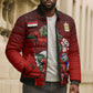 Personalized Egypt Soccer Crocodile Mascot Bomber Puffer Jacket Egyptian Pyramid Football Cultural Graphic Art