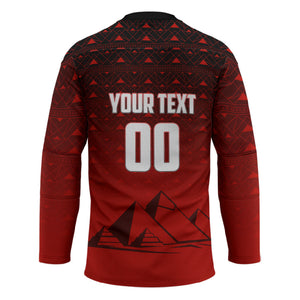 Personalized Egypt Soccer Crocodile Mascot Hockey Jersey Egyptian Pyramid Football Cultural Graphic Art