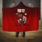 Personalized Egypt Soccer Crocodile Mascot Hooded Blanket Egyptian Pyramid Football Cultural Graphic Art