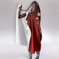 Personalized Egypt Soccer Crocodile Mascot Hooded Blanket Egyptian Pyramid Football Cultural Graphic Art