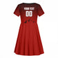 Personalized Egypt Soccer Crocodile Mascot Kid Short Sleeve Dress Egyptian Pyramid Football Cultural Graphic Art