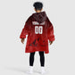 Personalized Egypt Soccer Crocodile Mascot Kid Wearable Blanket Hoodie Egyptian Pyramid Football Cultural Graphic Art