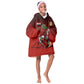 Personalized Egypt Soccer Crocodile Mascot Kid Wearable Blanket Hoodie Egyptian Pyramid Football Cultural Graphic Art