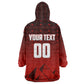 Personalized Egypt Soccer Crocodile Mascot Kid Wearable Blanket Hoodie Egyptian Pyramid Football Cultural Graphic Art
