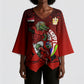 Personalized Egypt Soccer Crocodile Mascot Kimono Sleeve Blouse Egyptian Pyramid Football Cultural Graphic Art