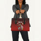 Personalized Egypt Soccer Crocodile Mascot Leather Bag Egyptian Pyramid Football Cultural Graphic Art