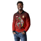 Personalized Egypt Soccer Crocodile Mascot Long Sleeve Polo Shirt Egyptian Pyramid Football Cultural Graphic Art