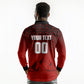 Personalized Egypt Soccer Crocodile Mascot Long Sleeve Polo Shirt Egyptian Pyramid Football Cultural Graphic Art