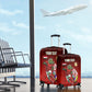 Personalized Egypt Soccer Crocodile Mascot Luggage Cover Egyptian Pyramid Football Cultural Graphic Art