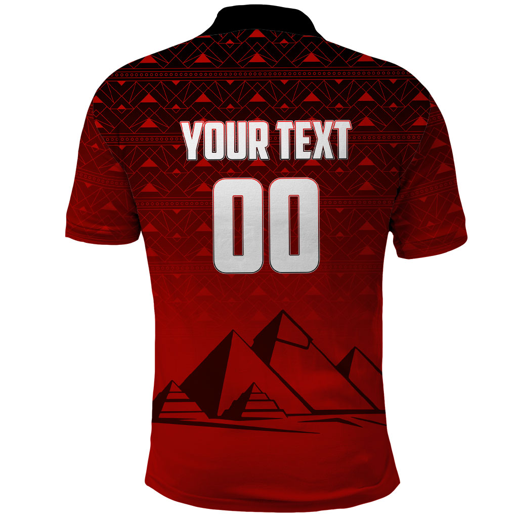 Personalized Egypt Soccer Crocodile Mascot Polo Shirt Egyptian Pyramid Football Cultural Graphic Art