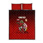 Personalized Egypt Soccer Crocodile Mascot Quilt Bed Set Egyptian Pyramid Football Cultural Graphic Art
