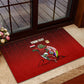 Personalized Egypt Soccer Crocodile Mascot Rubber Doormat Egyptian Pyramid Football Cultural Graphic Art