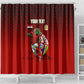 Personalized Egypt Soccer Crocodile Mascot Shower Curtain Egyptian Pyramid Football Cultural Graphic Art