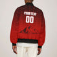 Personalized Egypt Soccer Crocodile Mascot Sleeve Zip Bomber Jacket Egyptian Pyramid Football Cultural Graphic Art