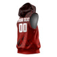 Personalized Egypt Soccer Crocodile Mascot Sleeveless Hoodie Egyptian Pyramid Football Cultural Graphic Art
