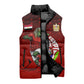 Personalized Egypt Soccer Crocodile Mascot Sleeveless Puffer Jacket Egyptian Pyramid Football Cultural Graphic Art