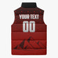 Personalized Egypt Soccer Crocodile Mascot Sleeveless Puffer Jacket Egyptian Pyramid Football Cultural Graphic Art