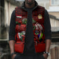 Personalized Egypt Soccer Crocodile Mascot Sleeveless Puffer Jacket Egyptian Pyramid Football Cultural Graphic Art