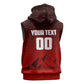 Personalized Egypt Soccer Crocodile Mascot Sleeveless Zip Hoodie Egyptian Pyramid Football Cultural Graphic Art