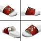 Personalized Egypt Soccer Crocodile Mascot Slide Sandals Egyptian Pyramid Football Cultural Graphic Art