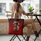 Personalized Egypt Soccer Crocodile Mascot Tote Bag Egyptian Pyramid Football Cultural Graphic Art