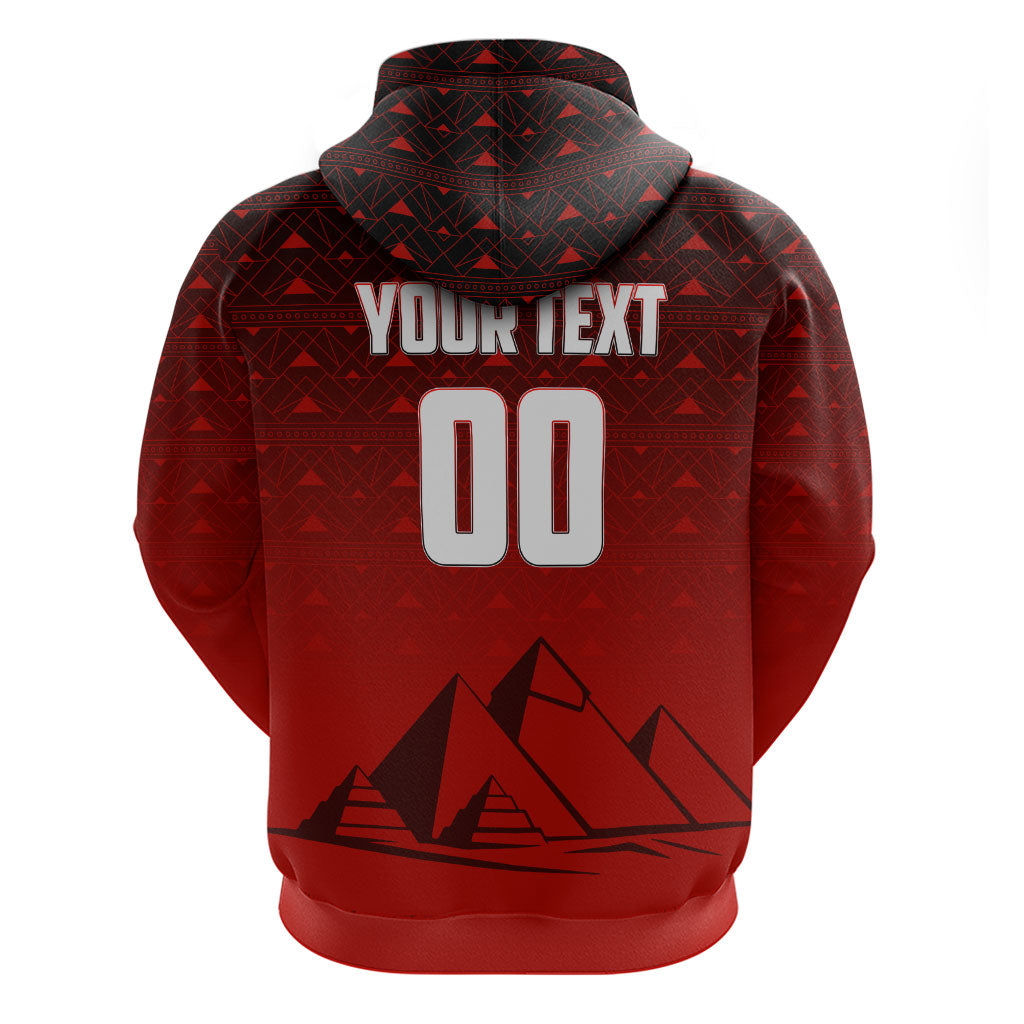 Personalized Egypt Soccer Crocodile Mascot Zip Hoodie Egyptian Pyramid Football Cultural Graphic Art