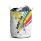 Personalized Ghana Soccer Elephant Laundry Basket Ghana Flag Kente Football Player - Cassia Fistula Flower