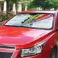 Personalized Ghana Soccer Elephant Auto Sun Shade Ghana Flag Kente Football Player - Cassia Fistula Flower