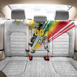 Personalized Ghana Soccer Elephant Back Car Seat Cover Ghana Flag Kente Football Player - Cassia Fistula Flower