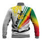 Personalized Ghana Soccer Elephant Baseball Jacket Ghana Flag Kente Football Player - Cassia Fistula Flower