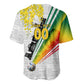 Personalized Ghana Soccer Elephant Baseball Jersey Ghana Flag Kente Football Player - Cassia Fistula Flower