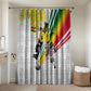 Personalized Ghana Soccer Elephant Bathroom Set Ghana Flag Kente Football Player - Cassia Fistula Flower